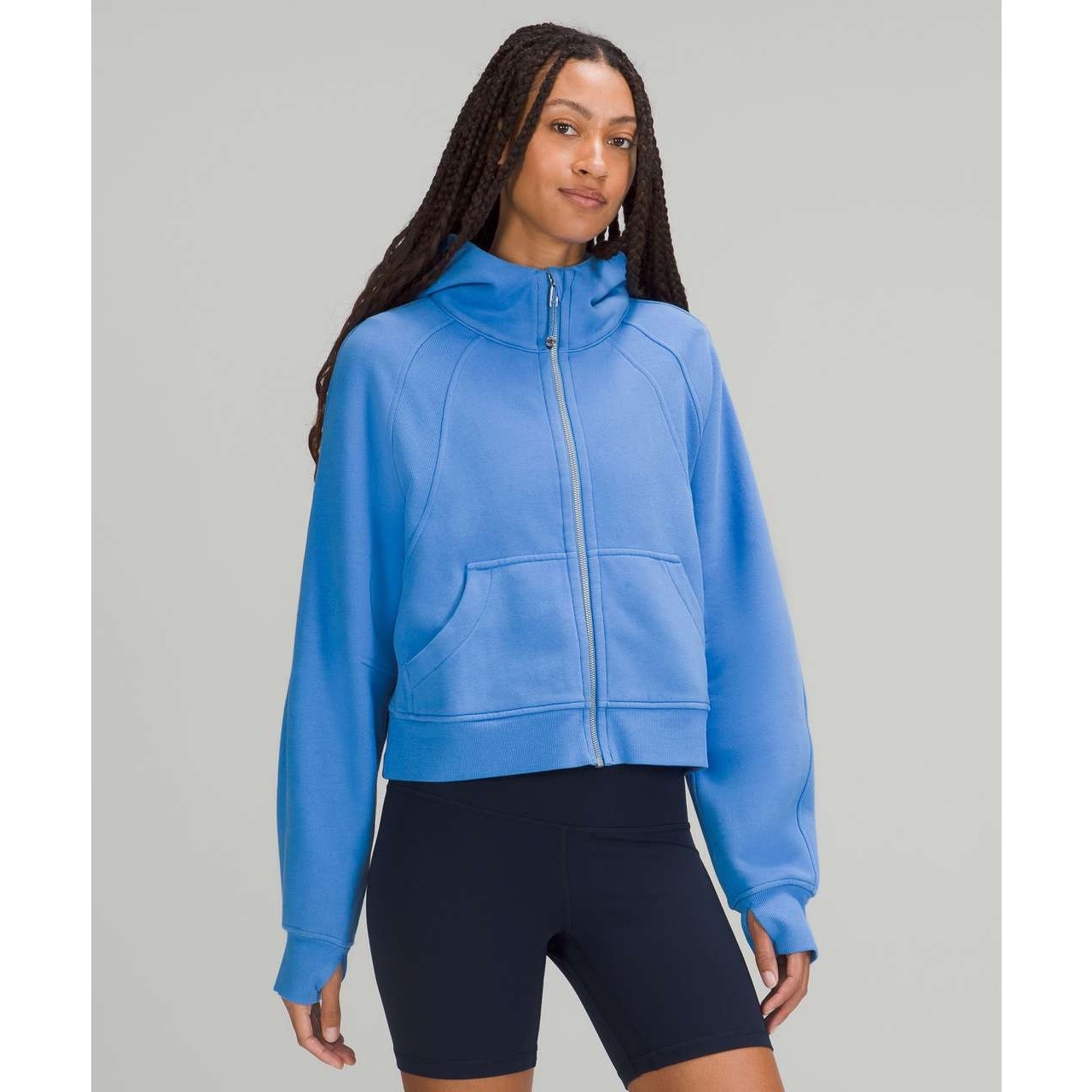 Lululemon Women's Scuba Oversized Full Zip Hoodie Long Sleeve Blue M Nwt